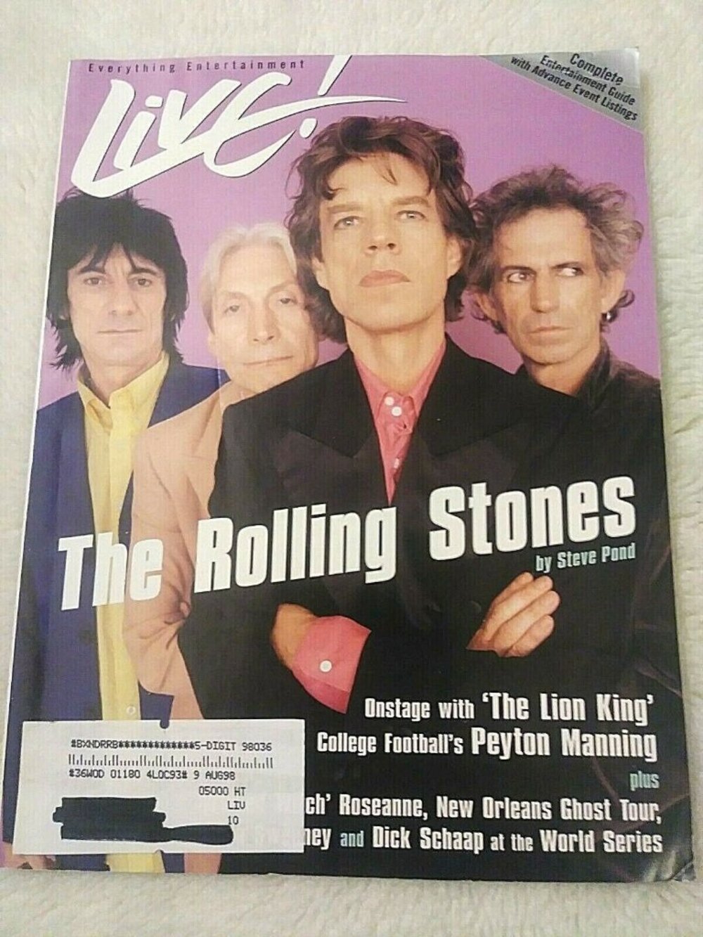 Oct 1997 LIVE Everything Entertainment Magazine The Rolling Stones Music Reviews
